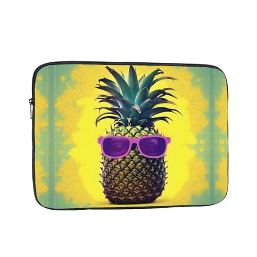 Funda de portátil 15.6 ligera y ultra delgada estilo Psych Pineapple