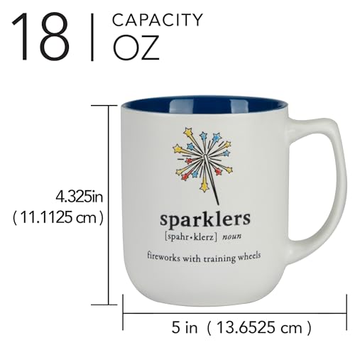 Set de 4 mugs patrióticos Stoneware 18 oz miniatura 3