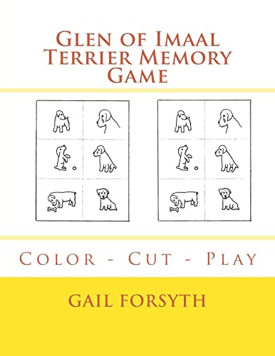 Glen of Imaal Terrier Memory Game: Color - Cut - Play
