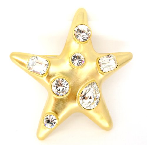 Brooch Star Pin With Faux Stones As Worn By Jackie O #TOP28