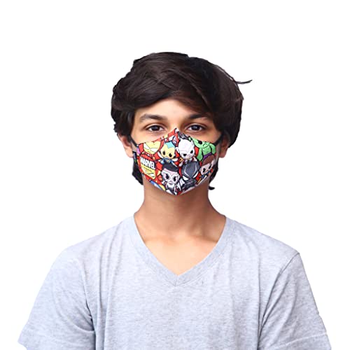 Airific Marvel Mini Avengers N95 Washable and Reusable Mask | FFP2, Anti pollution mask for kids and Adults | Nano Technology Filter | Tested at International Labs (Extra small) (B08P3M22QJ) Amazon Price History, Amazon Price Tracker