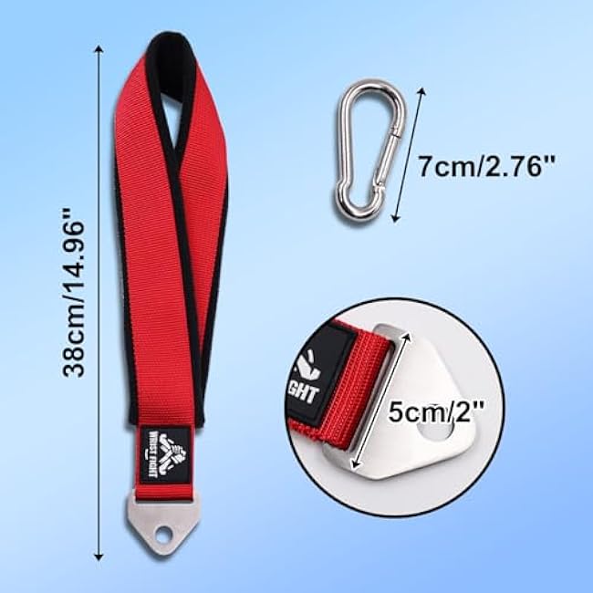 Heavy-Duty Arm Wrestling Strap for Pronation, Forearm, and Bicep Strength Training ¨C Thick Webbing with Fleece Lining & Stainless Steel Triangular Buckle