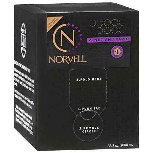 Norvell Premium Rapid Spray Tan Solution Venetian One 1 Liter – Professional Sunless Tanning Formula for Ultra Fast Natural Bronze Glow, Streak Free, Fast Drying, Long Lasting Color