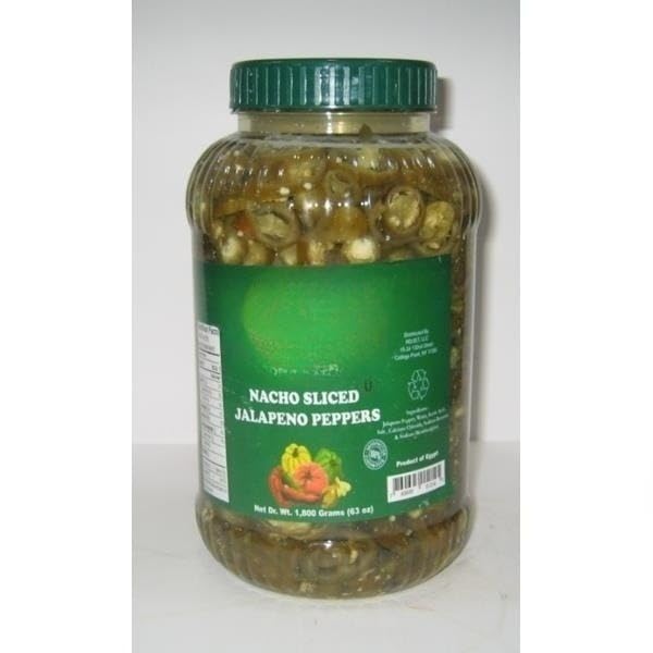 Nacho Sliced Jalapeno Peppers , The hottest part of a jalapeno pepper is found around the seeds, and the seeds are packed with each jar for the truest possible flavor , They are crisp and full of flavor, gallon [ 63 oz , 3.9 lb ]