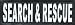 BarkOutfitters Search and Rescue Reflective Hook and Loop Patch, Small (4" x 1.5")