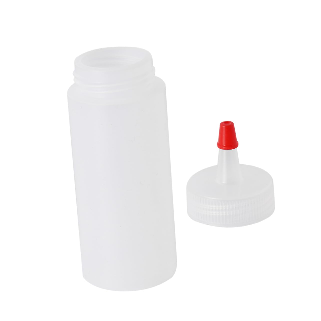 KICHOUSE 20 Pcs Plastic Squeeze Condiment Bottles with Caps for Ketchup Mustard Bbq Sauce Oil for Restaurants Food Festivals Camping and Easy Dispensing