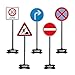 Produktbild JAMARA 460293 - Traffic-Set-Grand B-5 Verkehrsschilder: 30 Zone, Rechtsabbieger, Einfahrtsverbot, absolutes Halteverbot, Achtung Baustelle, leichte Montage durch Zusammensteckbare Elemente