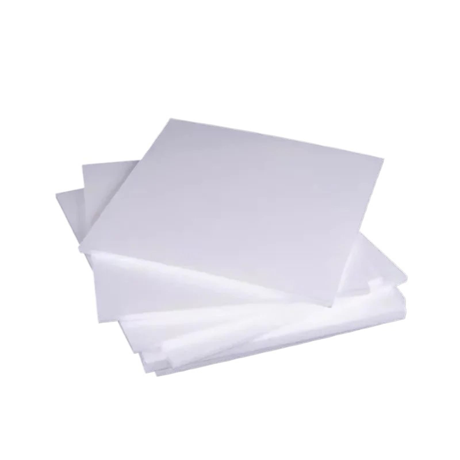 Ptfe-Folien Platte 0,3–10 mm dicke PTFE-Plattenblock-Polytef-Platte(120x120mm,3.0mm 1PCS)