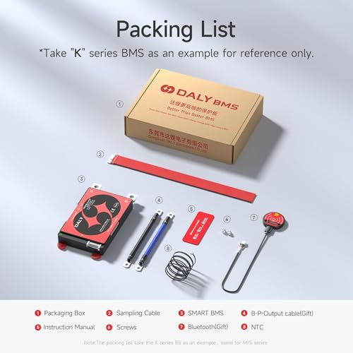 DALY BMS 12V 4S 100A LiFePO4 – Smart Bluetooth Batterieschutzplatine für 12 Volt Lithium Batteriepack Solar RV Marine