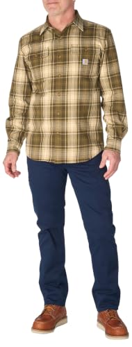 Image of Carhartt Men's Hubbard Loose Ls Plaid Shirt