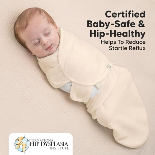 Image of Baby Swaddle Sleep Sacks with Zipper - 3-Pack Swaddles for Newborns 0-3 Months, Infant, Baby Girls, Boys, Soft & Durable Newborn Sleep Sack, Easy Diaper Change Swaddling Blanket (Ecru, OS)