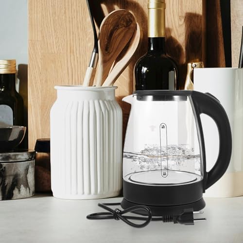 BESPORTBLE hervidor eléctrico negro con apagado automático miniatura 3