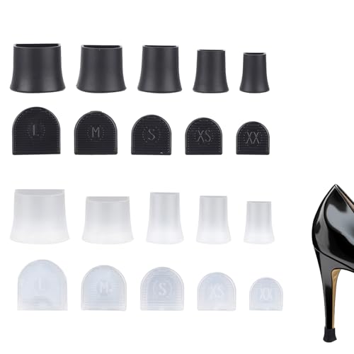 Protecteurs talons hauts, 5 formats, embouts et capuchons réparation chaussures