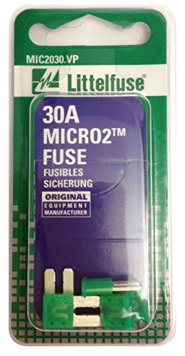 Littelfuse (MIC2030.VP) MICRO2 Green 32V 30 Amp Blade Fuse, (Pack of 5)