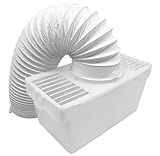 El kit incluye: 1 bandeja doble, contenedor de montaje en pared: longitud: 28 cm, ancho: 14 cm, profundidad: 12,5 cm, 1 manguera de 1 m (10 cm de diámetro), 2 cierres de cable