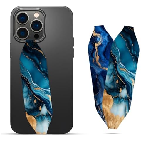 Switchbands Universal Phone Grip Strap|Customizable Phone Grip Strap | Phone Loop Strap | Finger Holder for Secure Handling | Reversible Phone Grip Strap - Liquid Gold Rush Cover