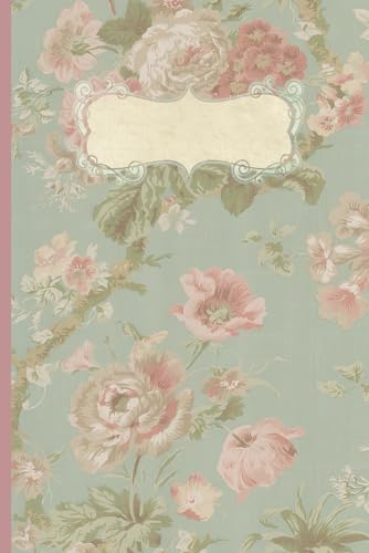 Aesthetic Floral Ruled/Lined Journal Notebook: Aesthetic Vintage, Cottagecore, Coquette Journal/Notebook, 6'x9', Lined Cream Pages