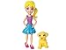 POLLY POCKET doll & Animals - 3 DESIGNS (# BCY85)