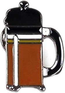 Cafetiere Coffee Pot Enamel Button Tray