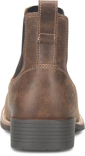 PHANTOM RIDER Dorton Mens Chelsea Boots Western Leather Square Toe Slip On Cowboy Dress Casual Work Ranch Wide Fit4