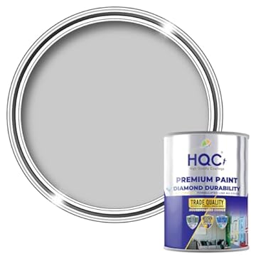 HQC Anti Damp Paint Dove Grey 2.5L – Advanced Mould & Condensation Control Matt Finish – Breathable, Washable, Easy-to-Apply Interior Wall & Ceiling Paint Prevents Damp, Odour & Fungi Growth