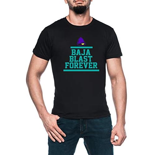 Baja 4ever Hombre Negro Camiseta Manga Corta Men's Black T-Shirt XS