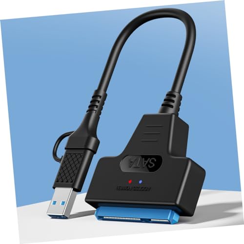 Transferencia de datos rápida con el cable convertidor Tipo C a Serial Ata Angoily USB 3.0 negro 5