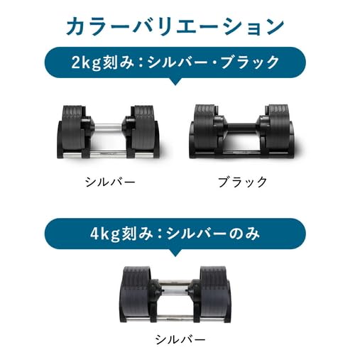 [フレックスベル] FLEXBELL 可変式ダンベル 新型 2kg刻み 20kg (NUO 正規代理店 2年保証）アジャスタブルダンベル NUOBELL ブラック NUO-FLEX2.0_20 8枚目
