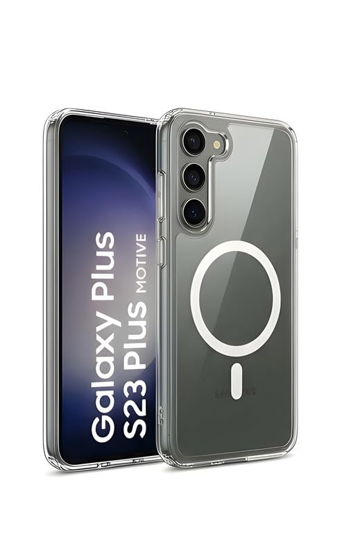 CaseBuddy Ultra-Hybrid Crystal Clear Back Case Cover for Samsung Galaxy S23 Plus | Shockproof Design | (PC & TPU, Magsafe Compatible, Clear.) CaseBuddy Ultra-Hybrid Crystal Clear Back Case Cover for Samsung Galaxy S23 Plus | Shockproof Design | (PC & TPU, Magsafe Compatible, Clear.)