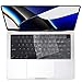 Produktbild iJiZuo Ultra Dünn Tastaturschutz Kompatibel mit 2021 MacBook Pro 16 Zoll, Transparente, TPU-Tastaturabdeckung, US Keyboard Layout