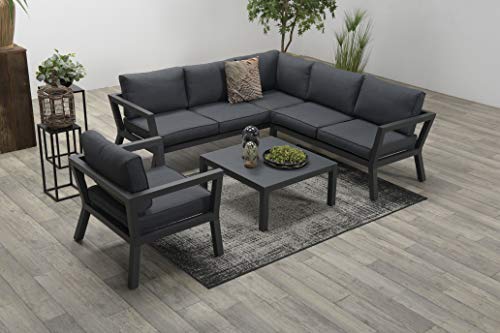 Garden Impressions Aluminium Eck-Lounge Colorado, inklusive XL Sessel und wasserabweisender Kissen – Bild 3