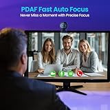 EMEET S600 4K Webcam for Streaming - Sony 1/2.55'' Sensor, PDAF Autofocus, 1080P@60FPS, 2 Noise Reduction Mics, Built-in Privacy Cover, 73° FOV, Streaming Camera for Live Commerce/Gaming/Beauty - Image 3