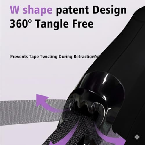 Image of Petology Retractable Dog Leash | 5 Meter (16ft) Nylon Tape | for Dogs Upto 25kgs | Heavy Duty Rope, 360 Tangle-Free, One-Hand Brake & Lock System, Anti-Slip Comfortable Grip