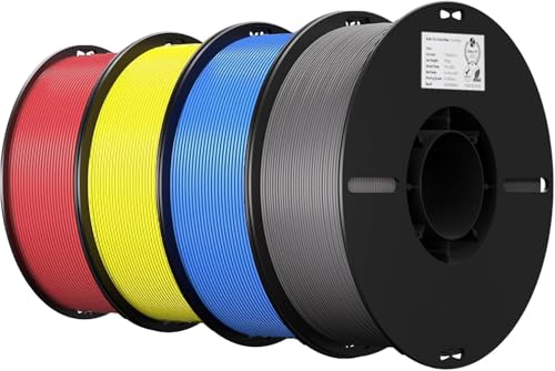 Filament PLA pour imprimantes 3D Creality 1.75 mm lot de bobines 1 kg rouge jaune bleu gris
