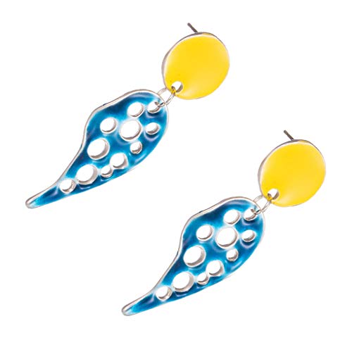 kongnijiwa 1 par de joyería de la Vendimia Ahueca hacia Fuera la Hoja cuelgan los Pendientes de Las Mujeres de Las Muchachas de Bohemia geométrica Alrededor del Pendiente de Ladys