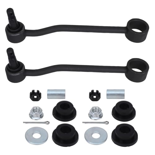 Image of Detroit Axle - 4WD Rear Shocks Kit for 1998-2003 Dodge Durango 4x4, 2 Shock Absorbers Assembly 2 Sway Bar End Links 1999 2000 2001 2002 Replacement - 4pc Set