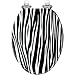 Elongated Toilet Seat Zebra print animal skin tiger stripes fabric black and white Resin Toilet Seat with Quietly Close Quick Release Hinges Decorative Toilet Seat with Cover Easy to Install