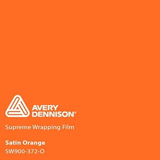 Avery SW900 Satin Orange | 372-O | Vinyl CAR WRAP Film (Sample 2.5in x 4in) - coolthings.us