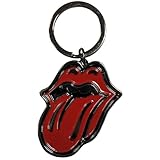 Rock Off officially licensed products Rolling Stones Classic Tongue Black Metal Key Chain