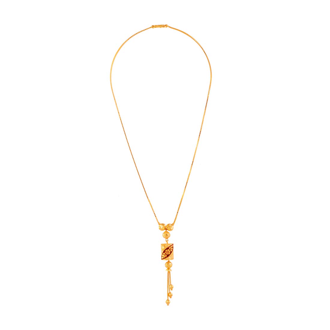 22k (916) Yellow Gold Necklace for Women