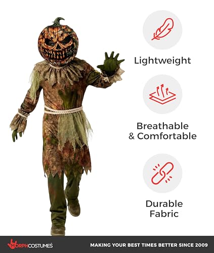 Disfraz completo de Halloween Reaper para niños miniatura 4