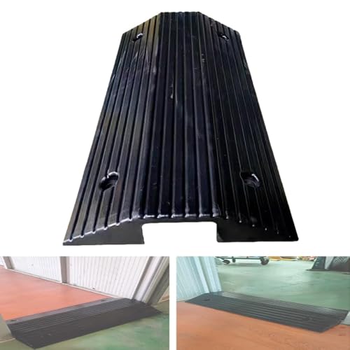 RTVGNSZSJL Rampe De Seuil De Pont, Rampe De Caoutchouc 8cm 10cm Hauteur，Rampe pour Fauteuil Roulant Antidérapante, Rampe D'accès Voiture(40 * 40 * 8cm)