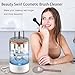 2026 New Cosmetic Brush Cleaner, Electric Makeup Brush Cleaner for All Size Cosmetic Brushes (Transparent, Plug-In)