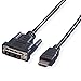 Produktbild VALUE Kabel DVI (18+1) ST - HDMI ST, schwarz, 2 m