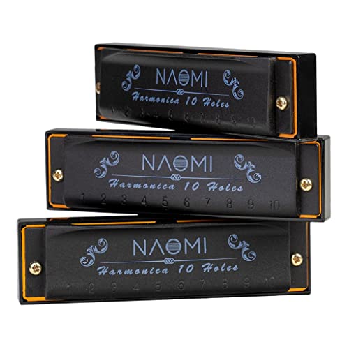 LOVIVER Ensemble D’harmonica Diatonique 10 Trous – de C, D, Harmonicas Harp Pack - Les Beatles, Paul McCartney, John Lennon, RIngo Starr, George Harrison LOVIVER Ensemble D'harmonica Diatonique 10 Trous - de C, D, Harmonicas Harp Pack