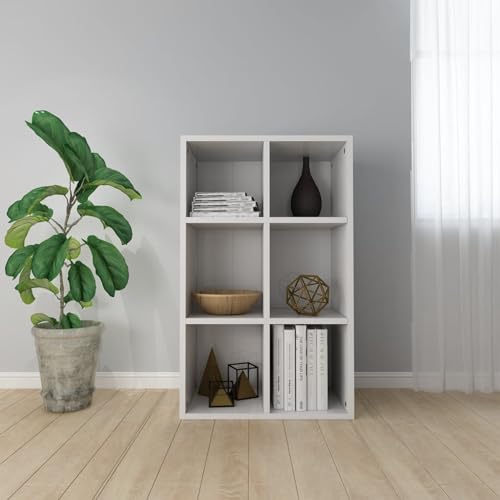Xichuzi Estantería/Aparador contrachapada Blanco Brillo 66x30x97,8 cm, Libreria Estanteria, Muebles Auxiliares, Estanterias Almacenaje, Mueble Almacenaje, Mueble Organizador - 800348