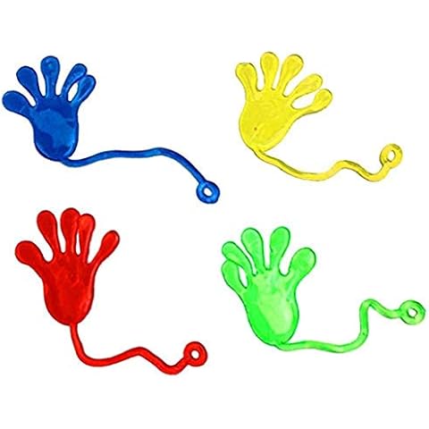 iuNWjvDU Home Supplies Birthdays Gift, Stretchy Vinyl Mini Sticky Hands Toys Climbing Palms Sticky Jelly For Children Party Bag Favors Pack Of 6 Cover