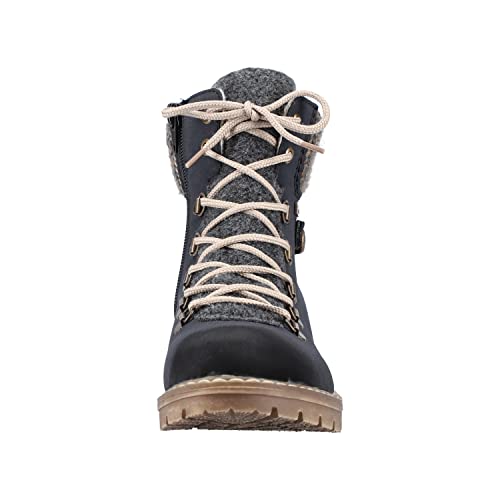 Rieker Damen Y9131-14 Mode Stiefel, blau, 40 EU