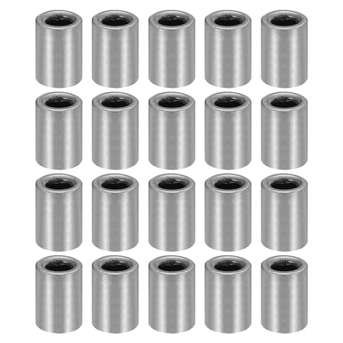 Entretoises en acier au carbone M5 PATIKIL tube métallique rond pour vis et boulons 20 pièces