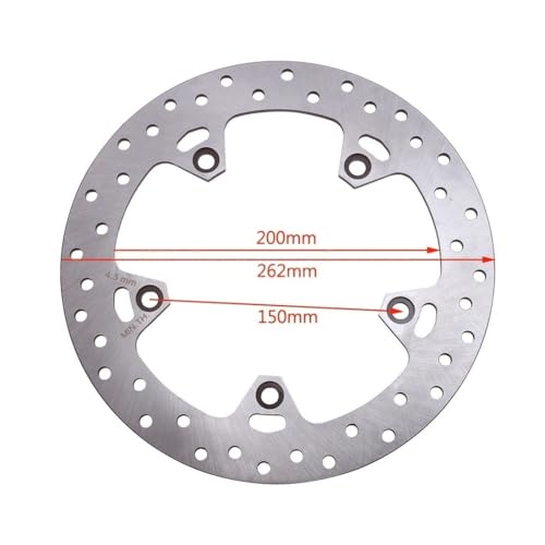 Rotor 262mm de frein avant en acier durable pour scooter C400 X et GT - 4